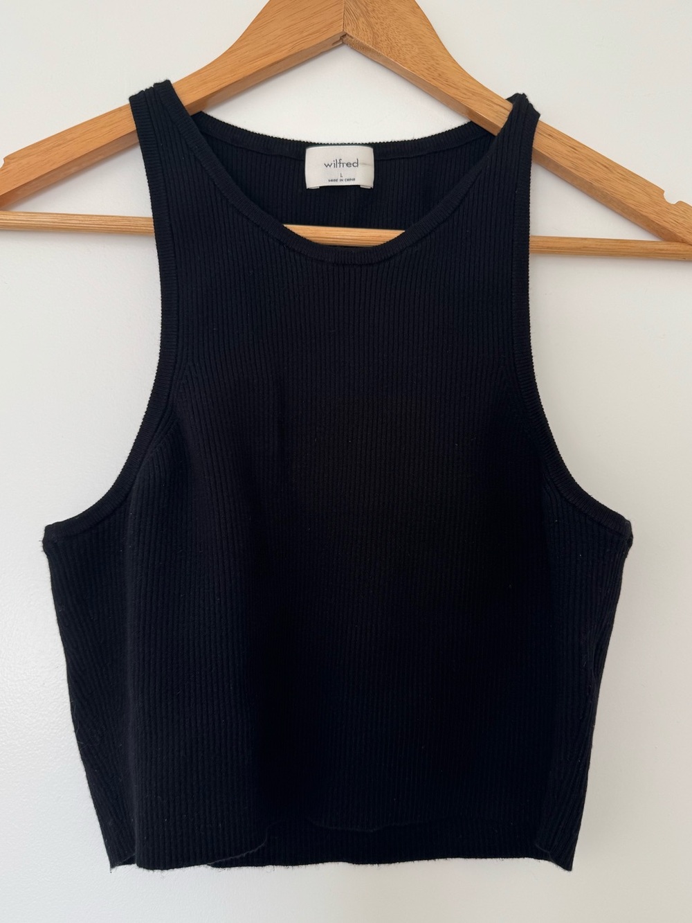Wilfred Aritzia Heli Tank Black Size Large